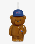Buffalo Bills Glass Bear Tumbler with Straw