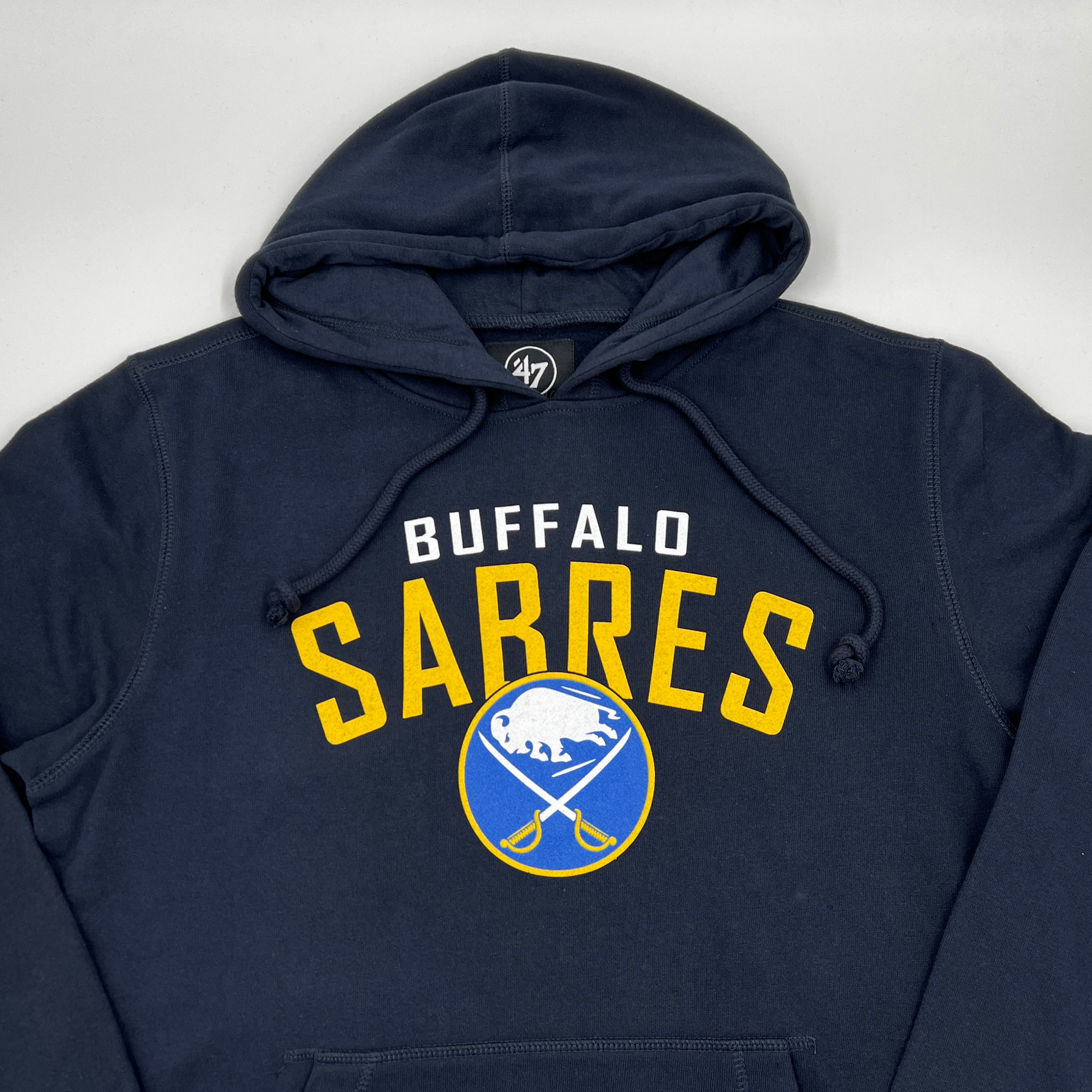 &#39;47 Brand Buffalo Sabres Navy With Royal &amp; Gold Logo Hoodie