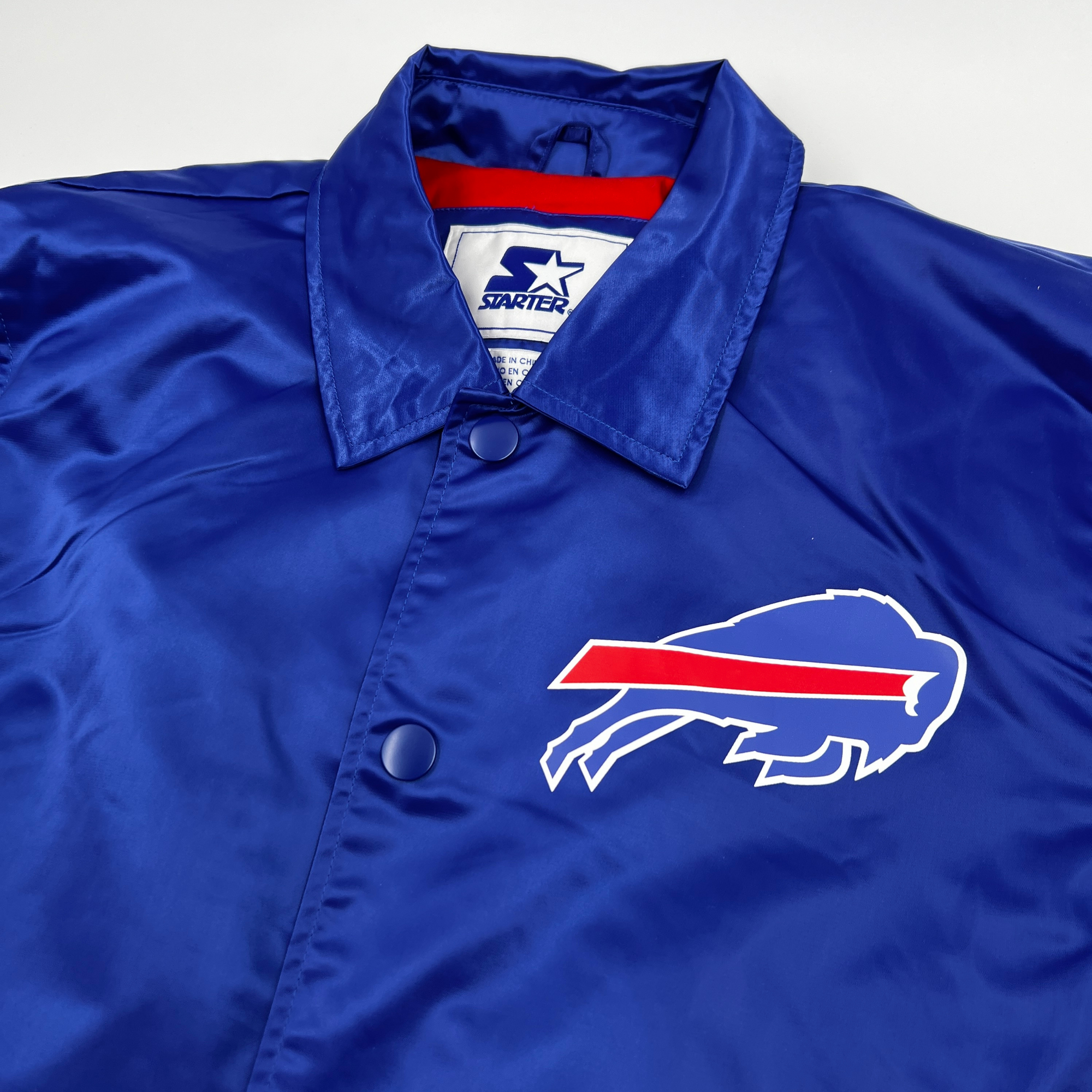 Buffalo Bills Option Route Snap Up Starter Coaches Jacket | The Buffalo Bills Option Route Snap Up Starter Coaches Jacket | The
