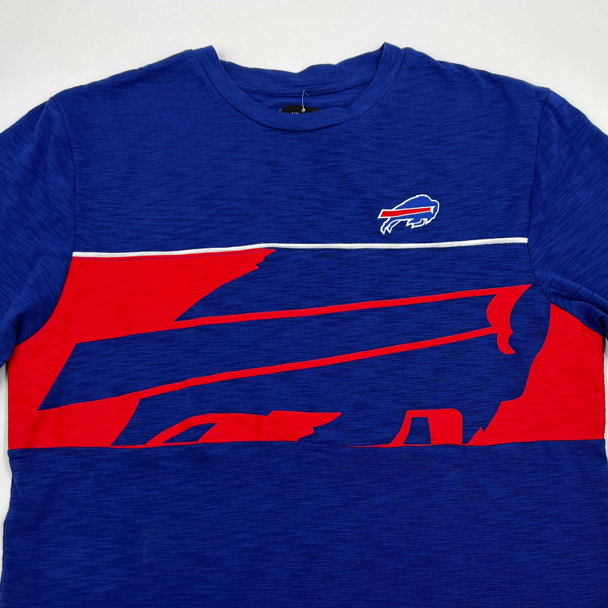 Buffalo Bills Big Logo Red &amp; Blue Short Sleeve Shirt