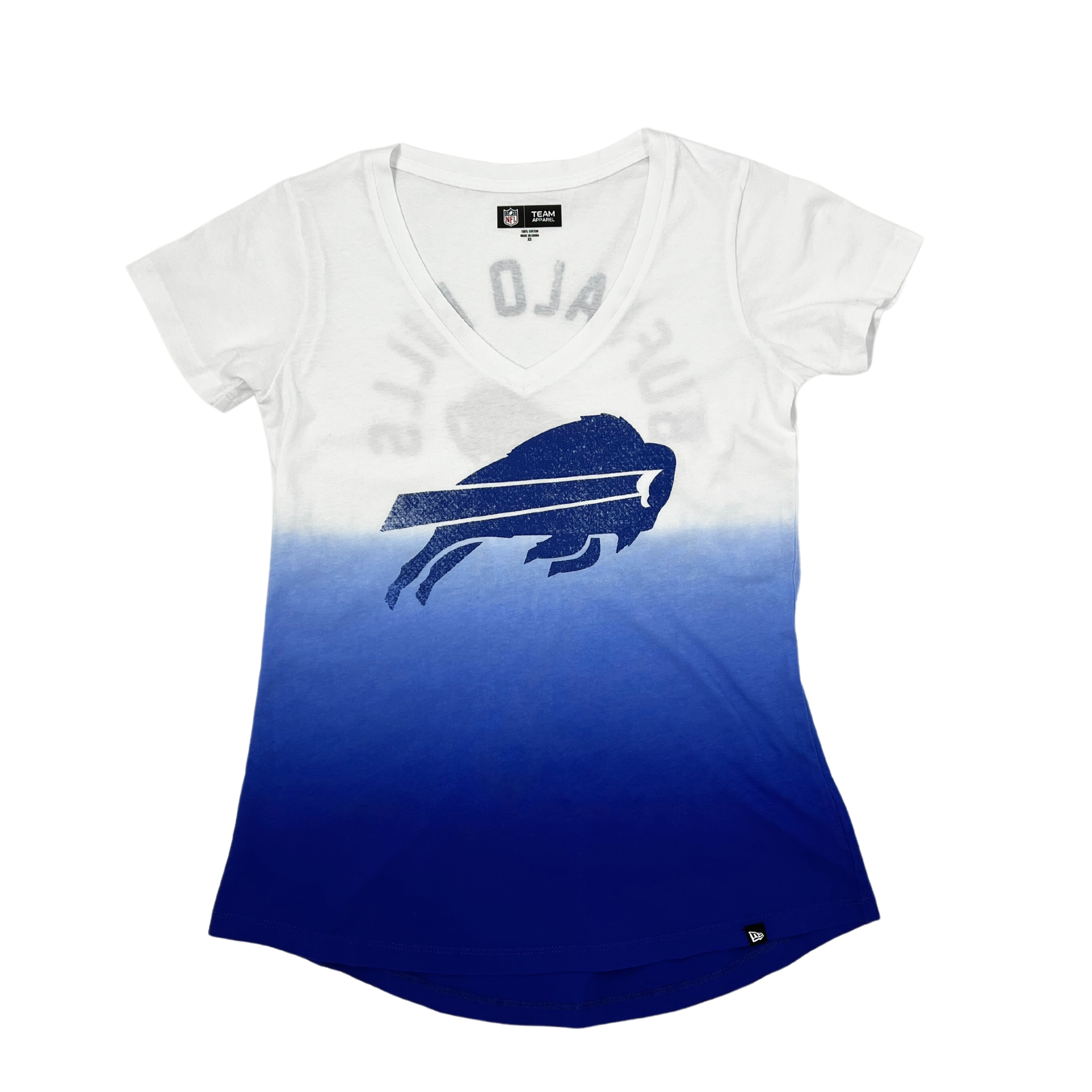 Ladies Buffalo Bills Pro Standard Ombre Slim Fit T-Shirt