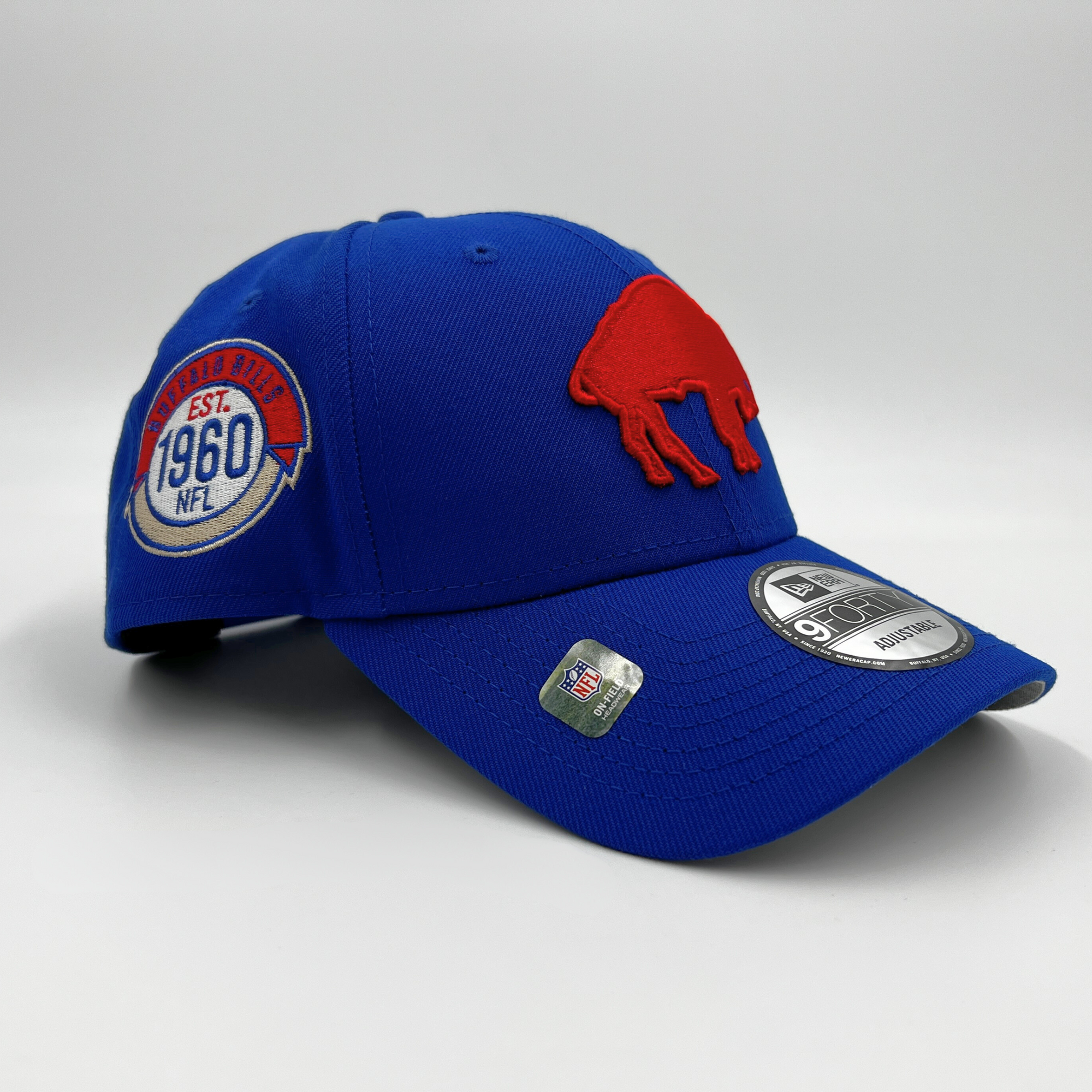 Buffalo Bills Royal With Retro Logo Adjustable Hat