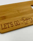 Let's Go Buffalo Small Bamboo Cutting Board
