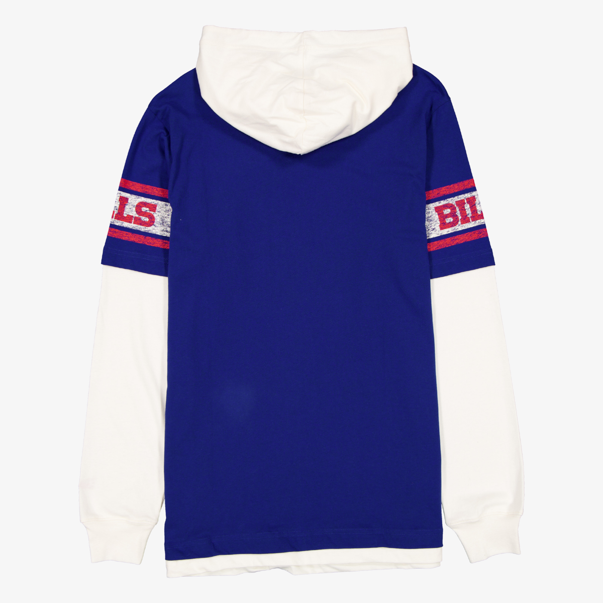 New Era Royal and Cream Buffalo Bills Layered Pullover Hoodie