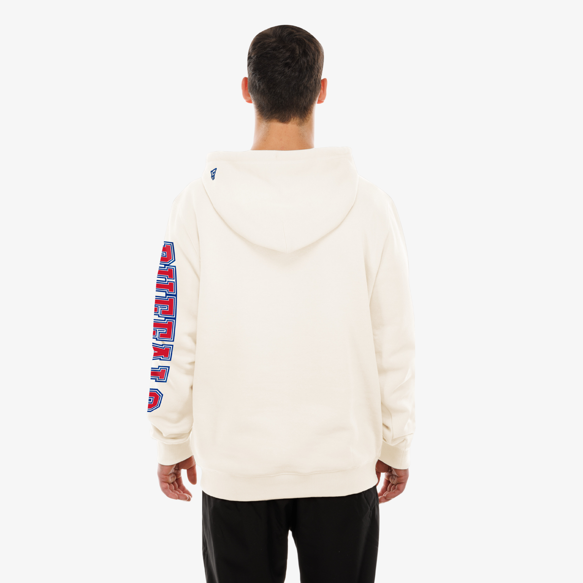New Era Buffalo Bills Throwback Logo Cream Hoodie