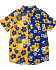 Buffalo Sabres Royal & Gold Split Floral Button Up Shirt