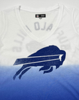 Women's New Era Buffalo Bills White & Royal Ombre V-Neck T-Shirt