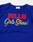 Girls Gerber Buffalo Bills Girls Shine Royal Onesie