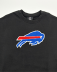 Women's New Era Bills Primary Logo Black Balloon Sleeve Crewneck