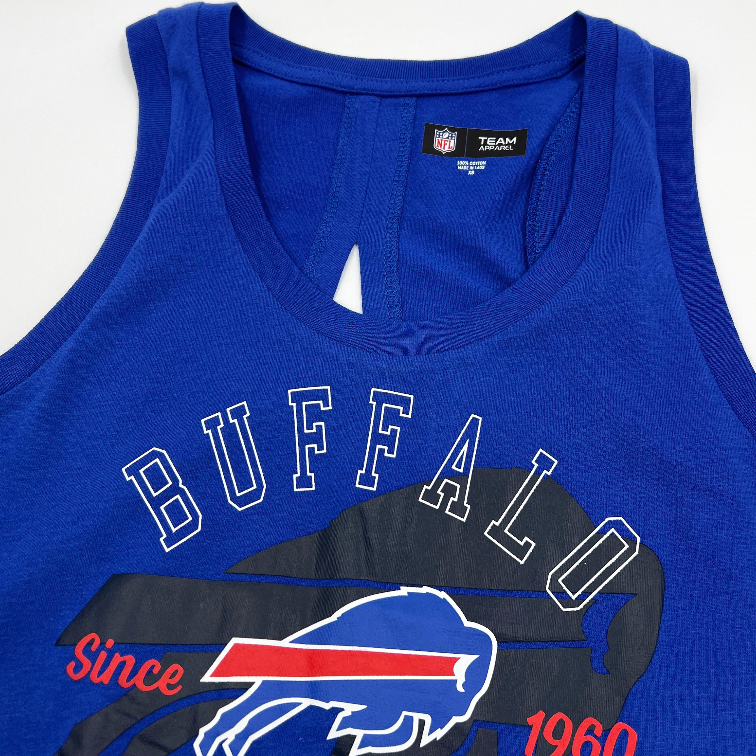 Women's New Era Bills Football Royal & White Tank Top