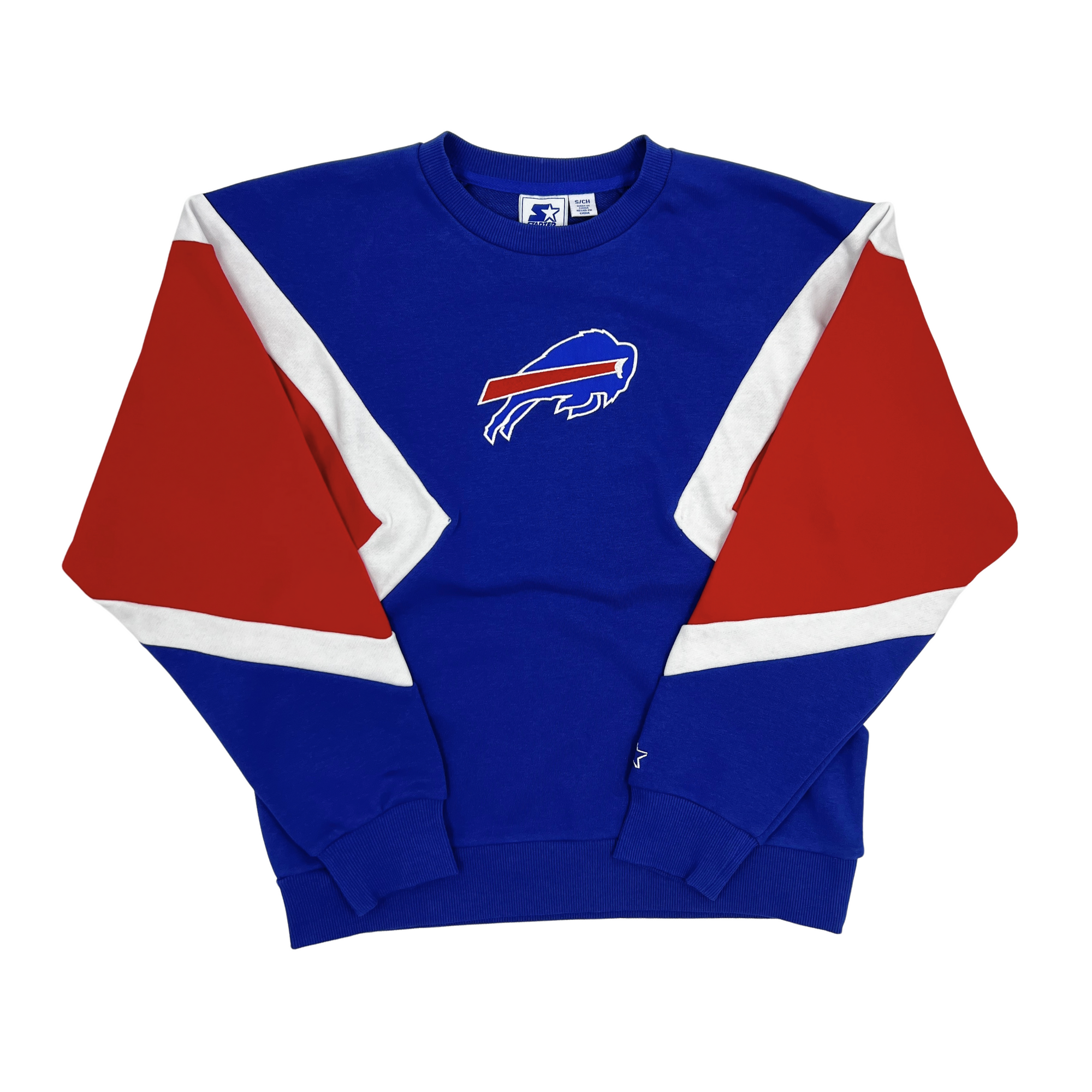 Women&#39;s Bills Wild Card Royal Starter Crewneck