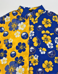Buffalo Sabres Royal & Gold Split Floral Button Up Shirt