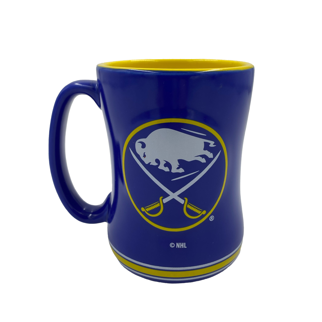 Buffalo Sabres Royal Blue & Gold Relief Mug | The BFLO Store