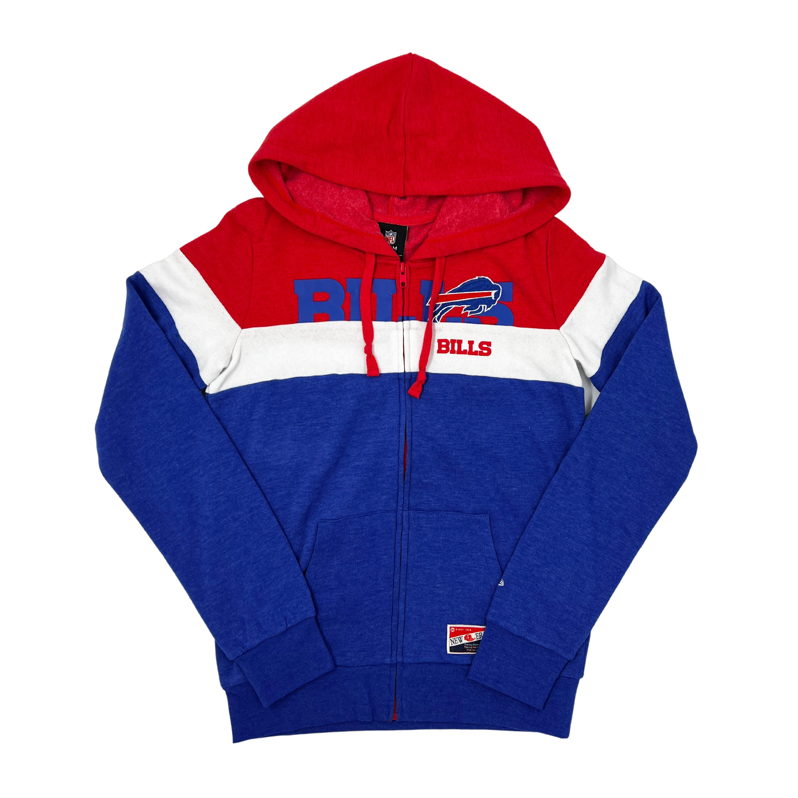 Buffalo Bills New Era Colorblocked Pullover Hoodie - Royal/Red