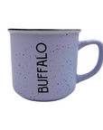 Pastel Purple Speckled Buffalo Wordmark Camper Mug