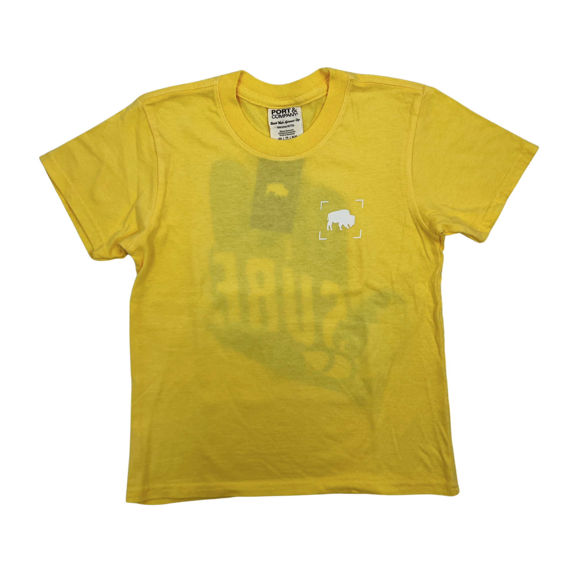 Youth BFLO Surf Popcorn Yellow Short Sleeve Shirt