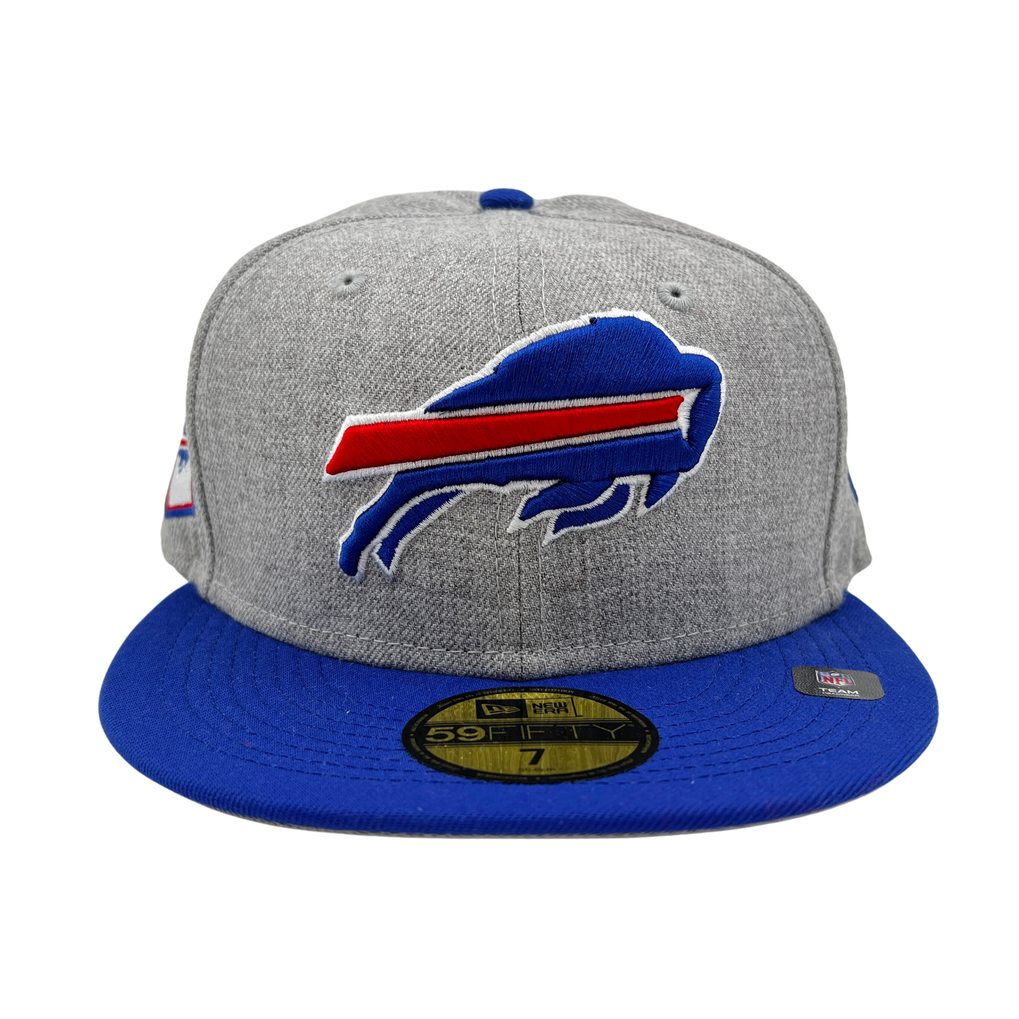 New Era Buffalo Bills Primary Logo Heather Gray Fitted Hat
