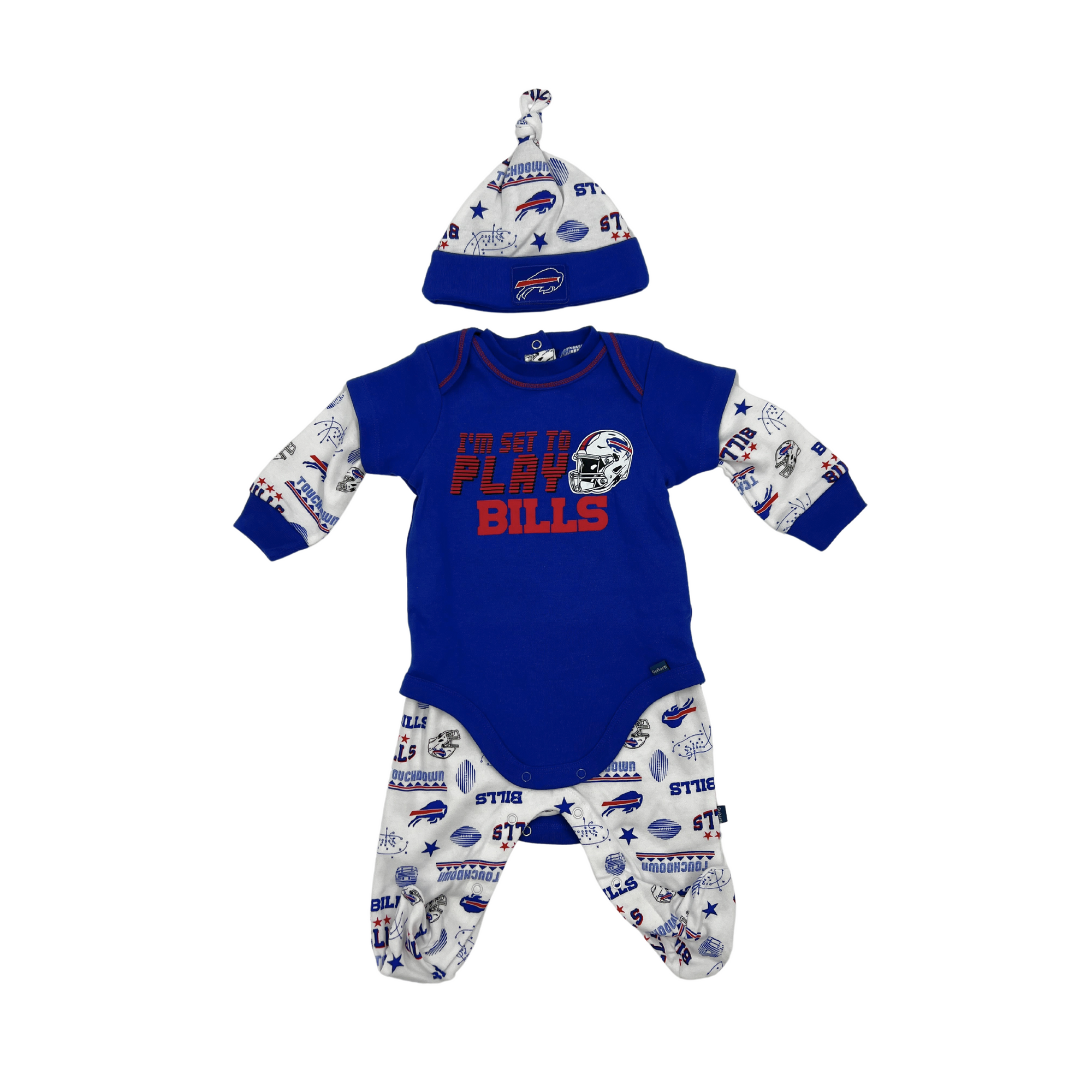 Gerber Buffalo Bills 3-Piece Bodysuit