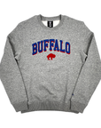 New Era Bills Retro Logo Gray Crewneck