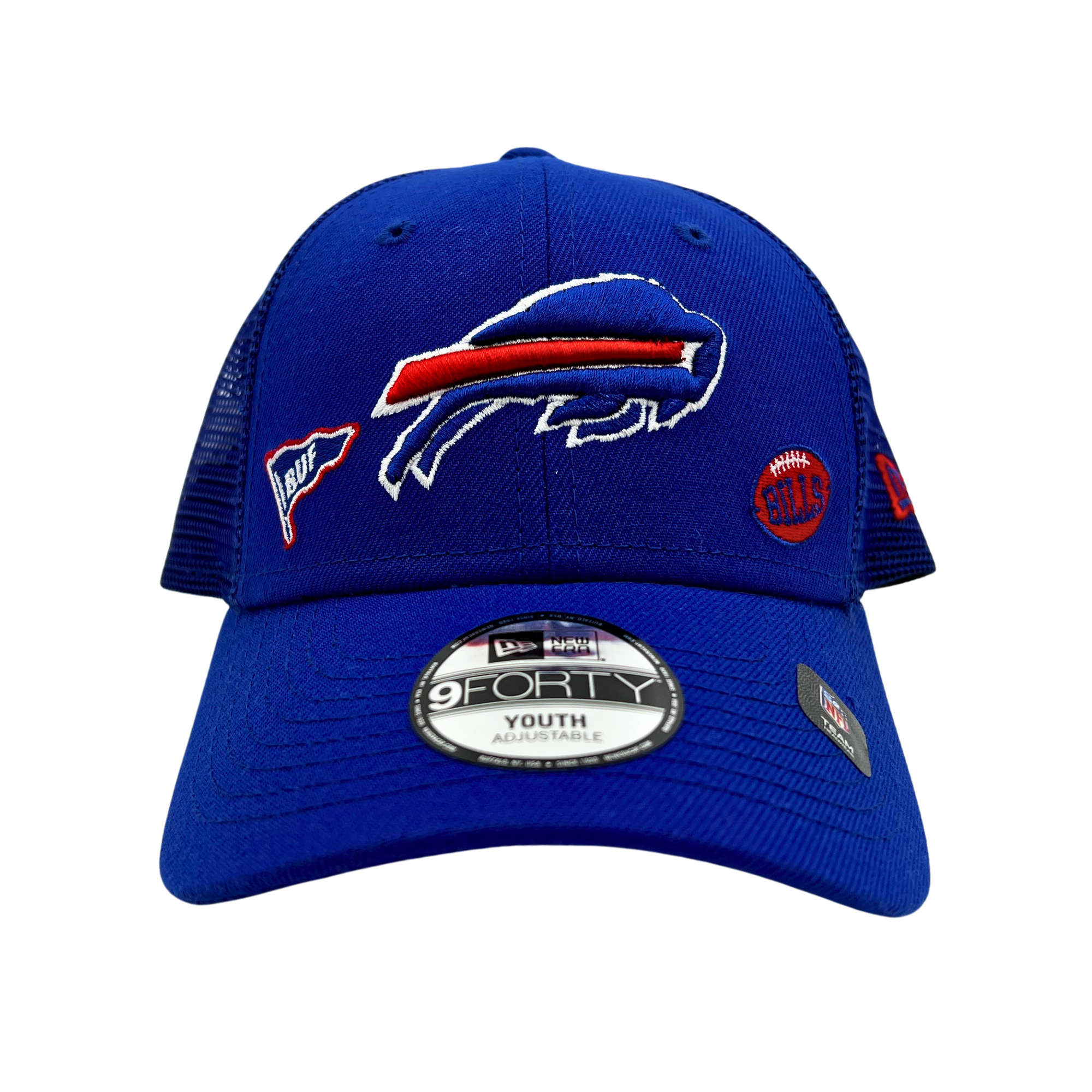 Youth New Era Buffalo Bills With Patches Royal Blue Hat