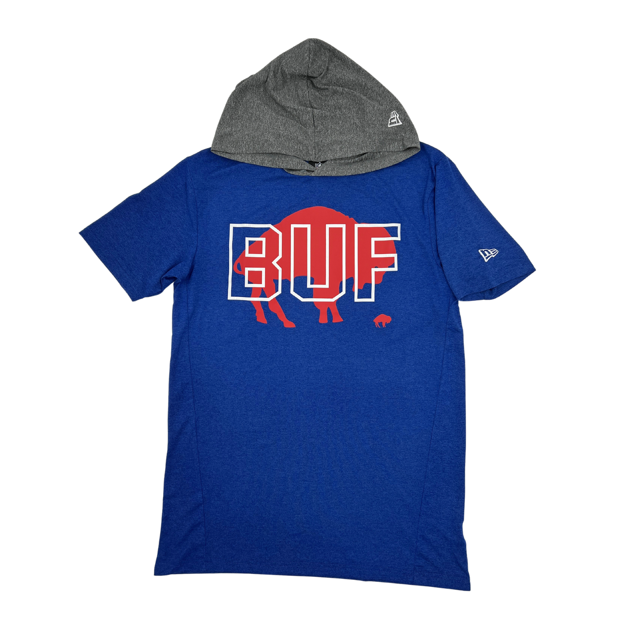 New Era Royal Buffalo Bills Throwback Long Sleeve Hoodie T-Shirt