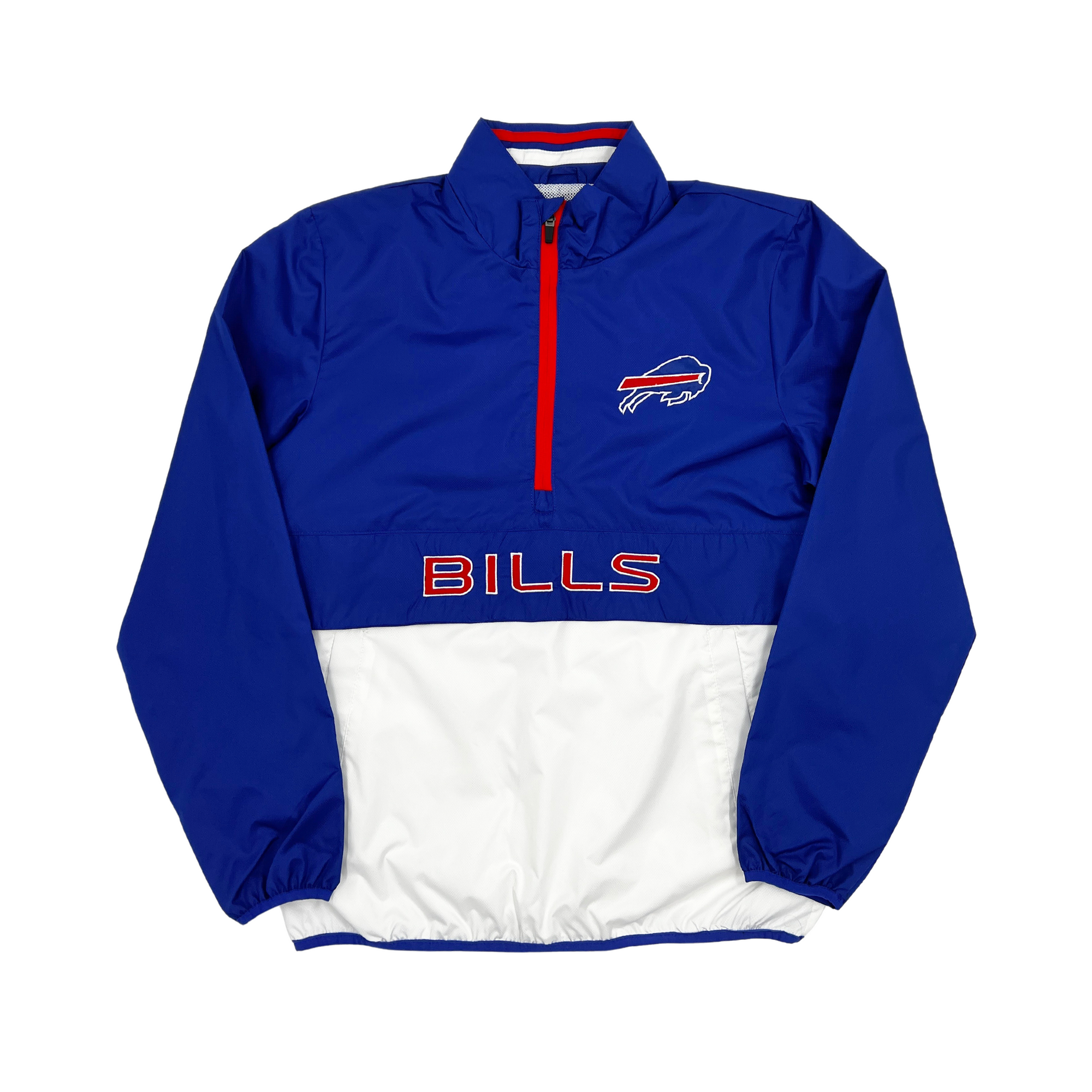 Buffalo Bills Royal & White Lightweight Half Zip Pullover
