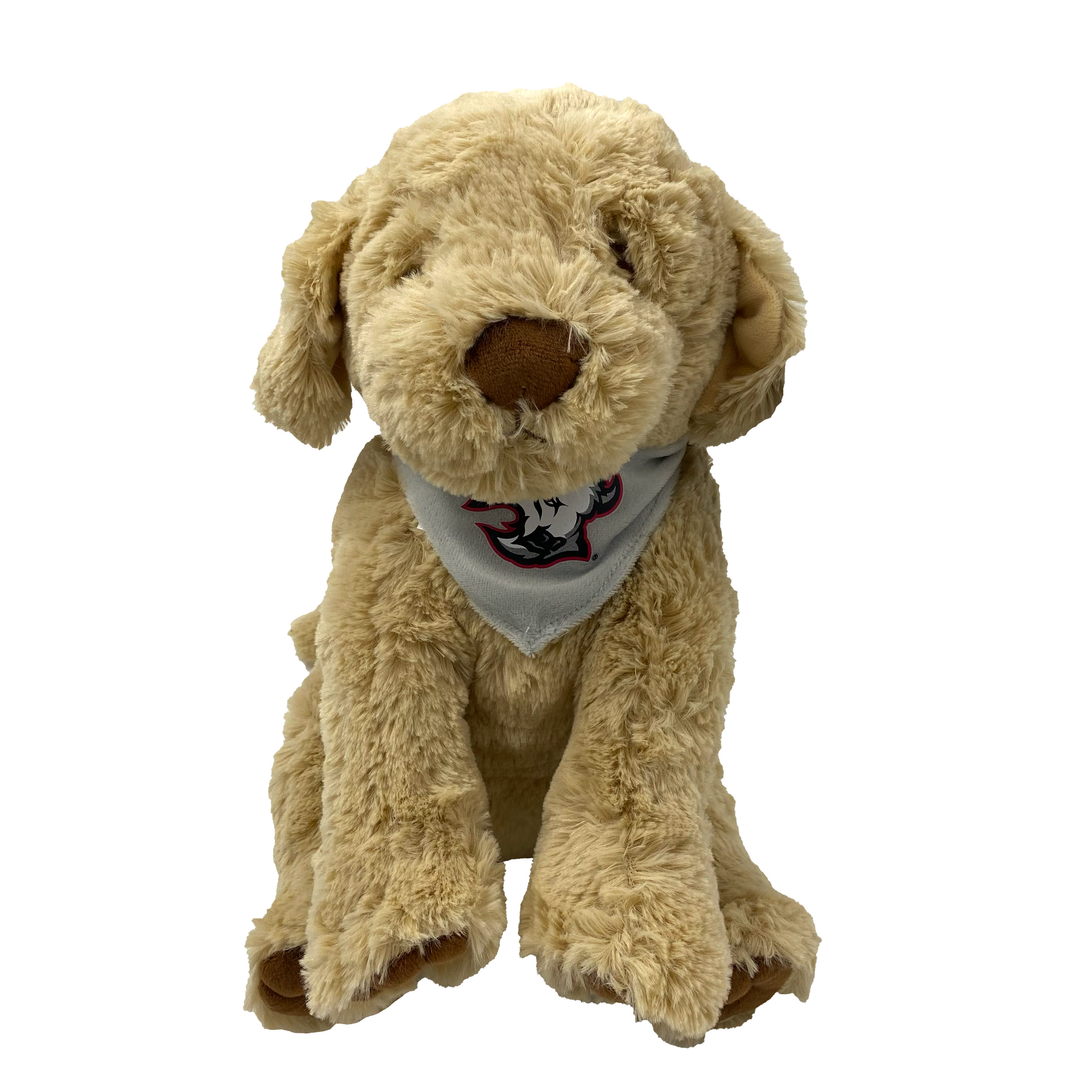 Buffalo Sabres Stuffed Animal Puppy With Black & Red Logo Bandana
