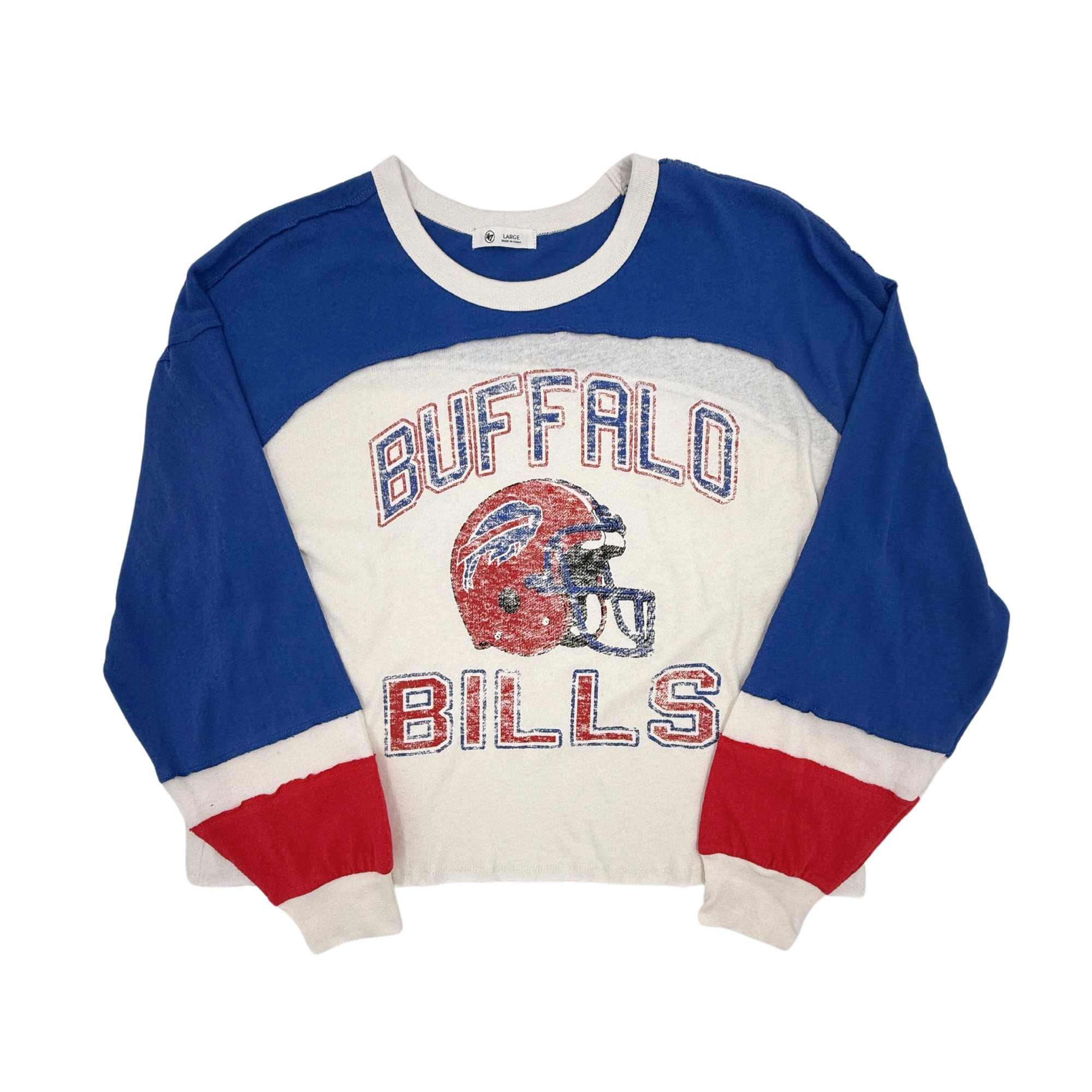 Women's '47 Brand Bills Historic Gridiron Toni Long Sleeve Shirt