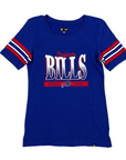 Women's New Era Bills Since 1960 Royal Blue Short Sleeve Shirt
