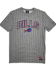 New Era Bills Primary Logo Gray Pinstripe T-Shirt