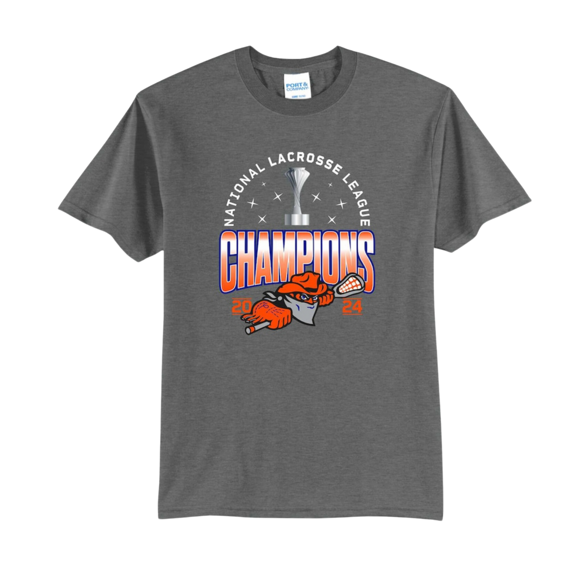 Buffalo Bandits Graphite 2024 NLL Cup Champions T-Shirt