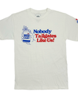 BFLO x Labatt Nobody Tailgates Like Us! White T-Shirt