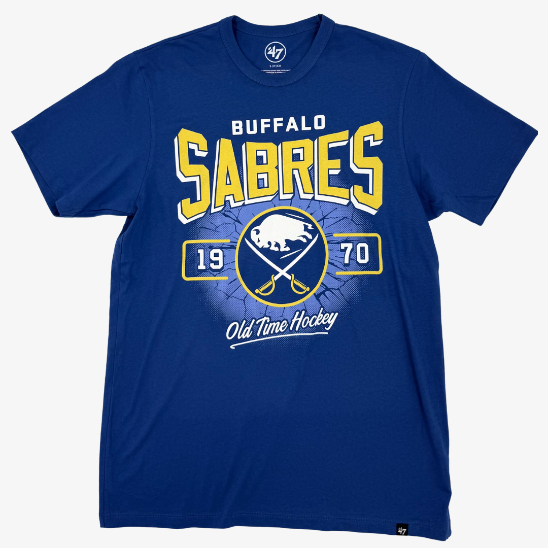 '47 Brand Buffalo Sabres Old Time Hockey Jetty Blue Franklin T-Shirt