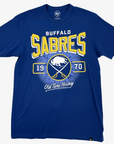 '47 Brand Buffalo Sabres Old Time Hockey Jetty Blue Franklin T-Shirt