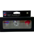 Buffalo Bills 3-Piece Shot Glass Set