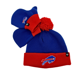 Toddler Buffalo Bills Winter Hat and Gloves Set