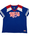 Women's Plus Buffalo Bills With Primary Logo V-Neck Shirt