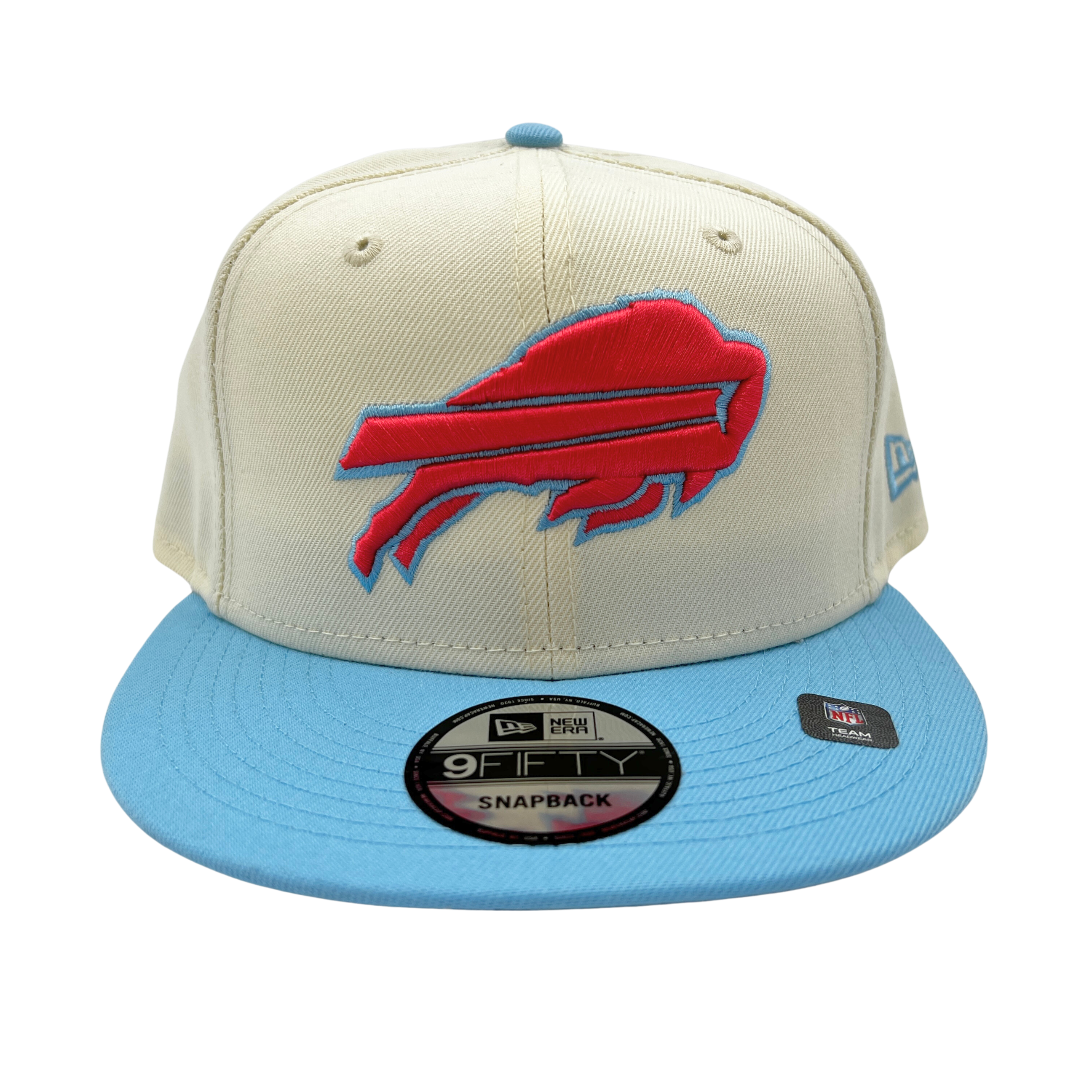 Buffalo Bills Youth Deadstock Snapback Hat - Cream/Royal