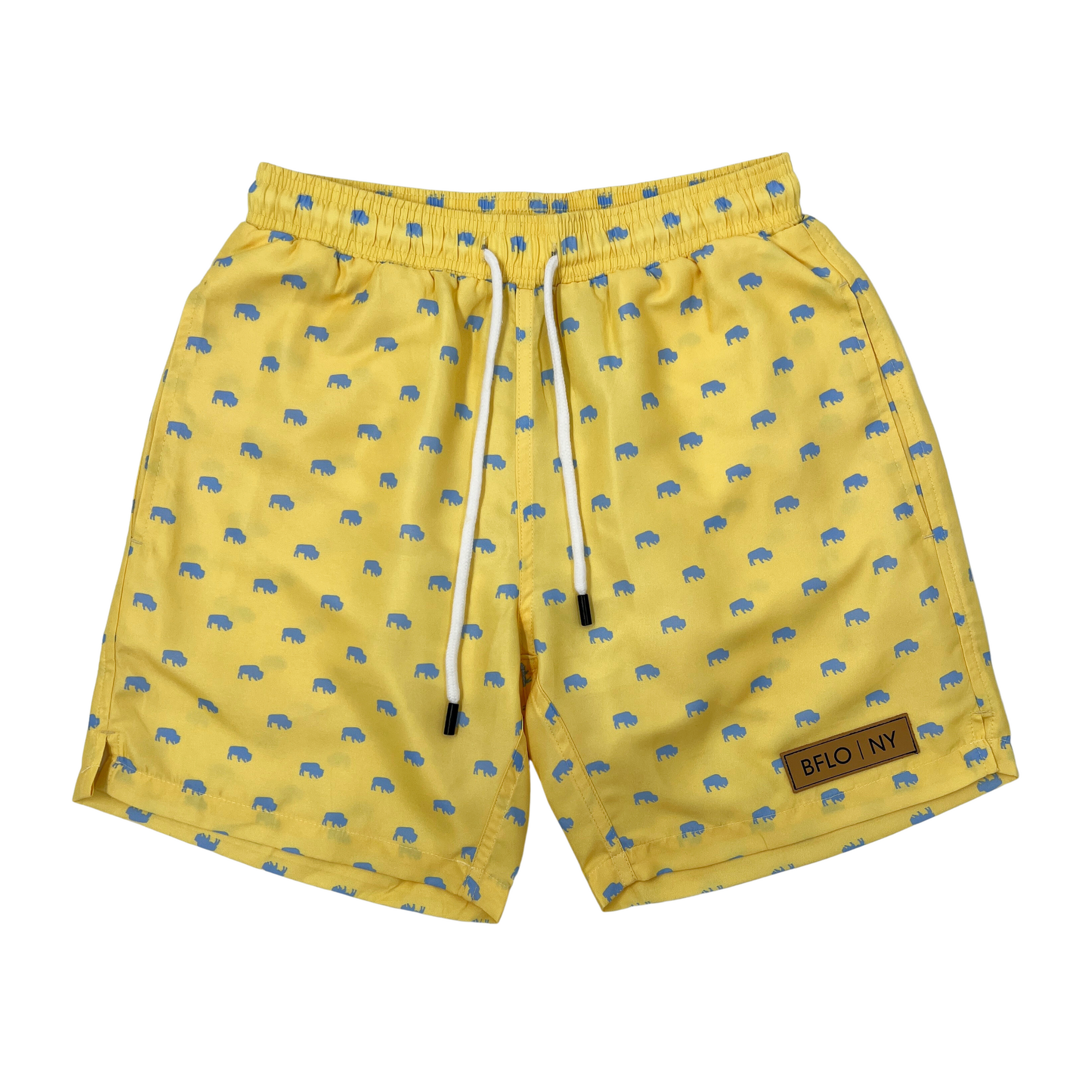 Sunlight Yellow BFLO Men&#39;s Swim Trunks