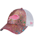 Youth Girls New Era 9FORTY Bills Sparkle Hearts Pink Hat