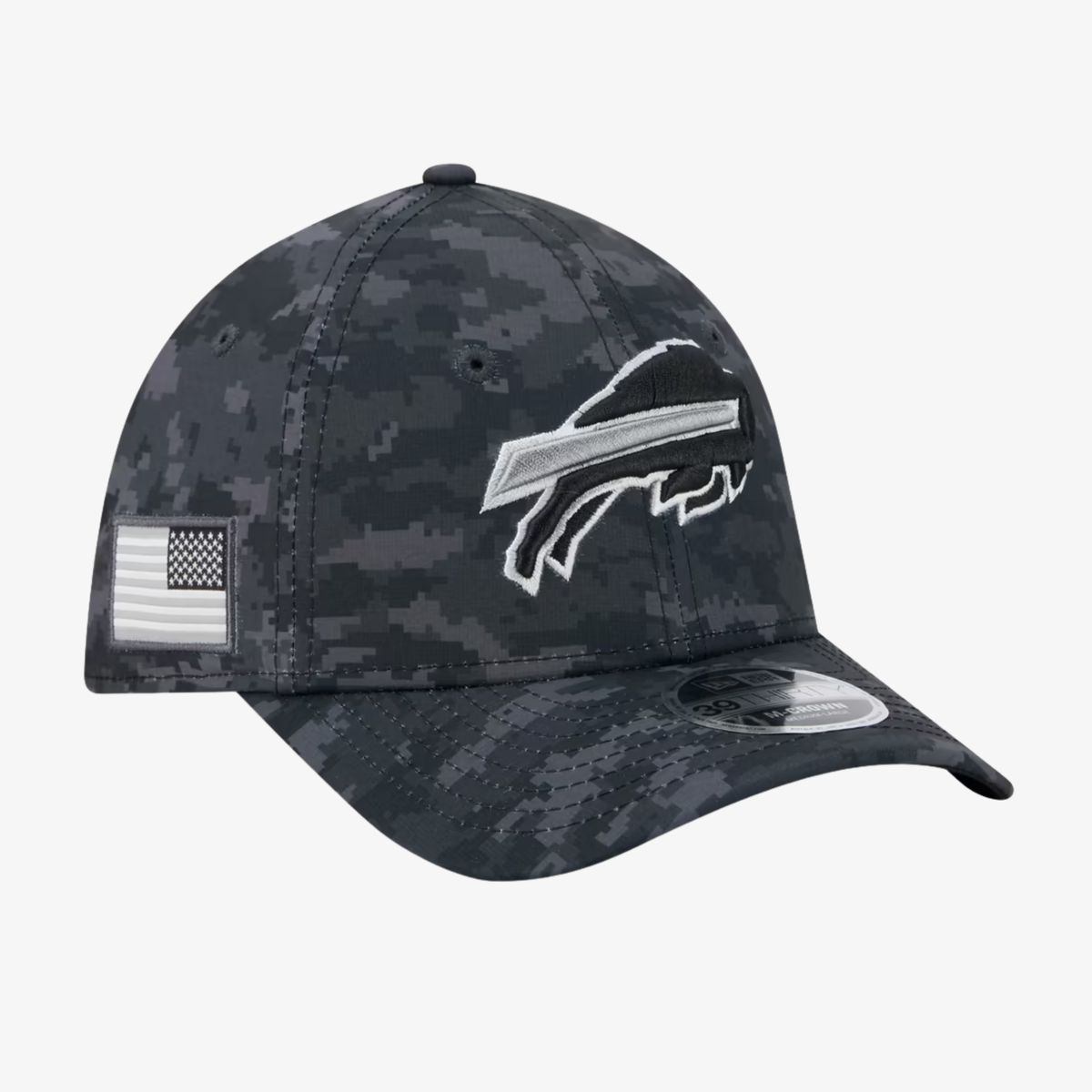 New Era Black Buffalo Bills 2026 Salute To Service 39THIRTY M-Crown Stretch Hat