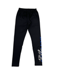 Women's Buffalo Bills Metallic Team Name Black Pitcher Leggings