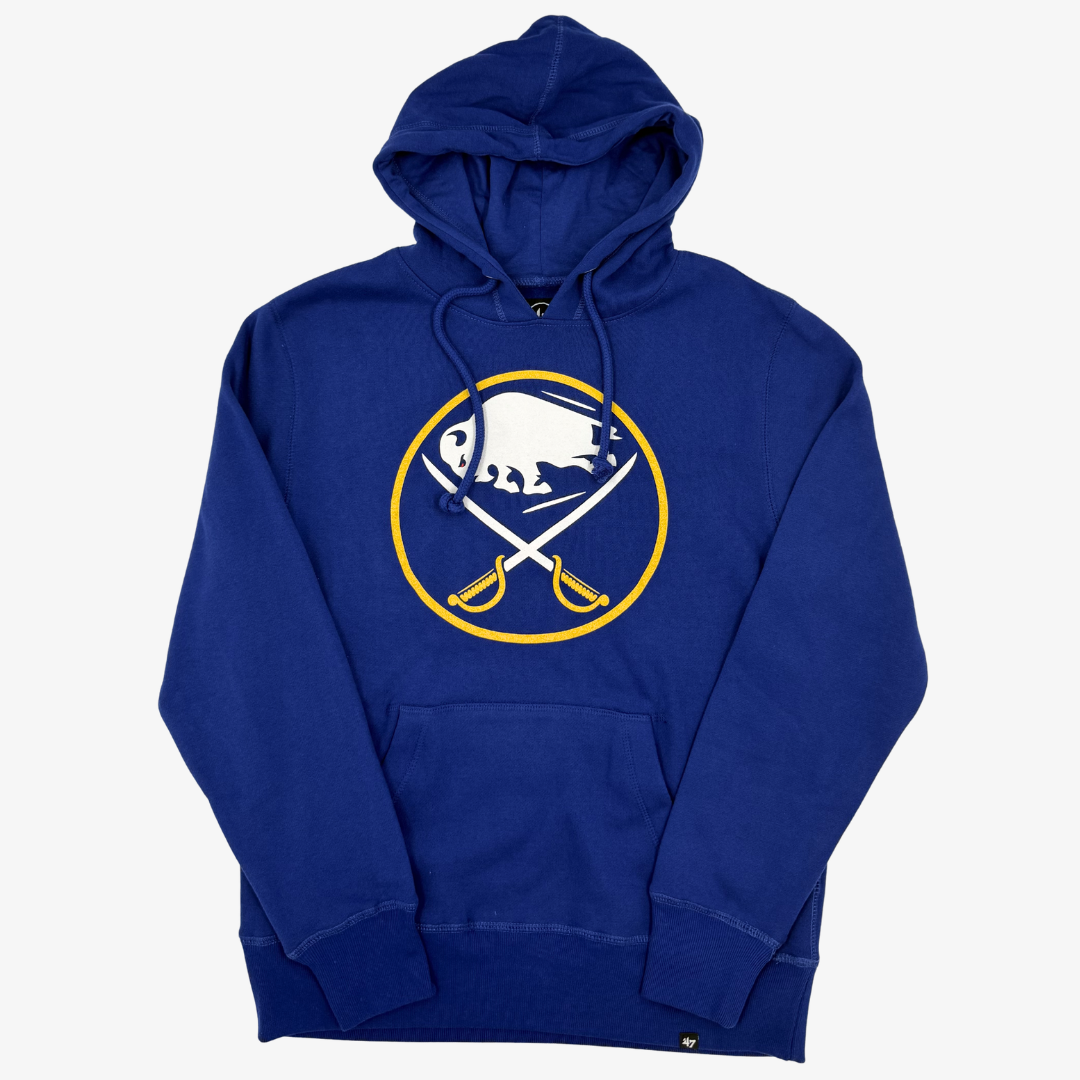'47 Brand Buffalo Sabres Primary Logo Royal Headline Hoodie
