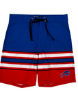 Buffalo Bills Royal Striped Board Shorts