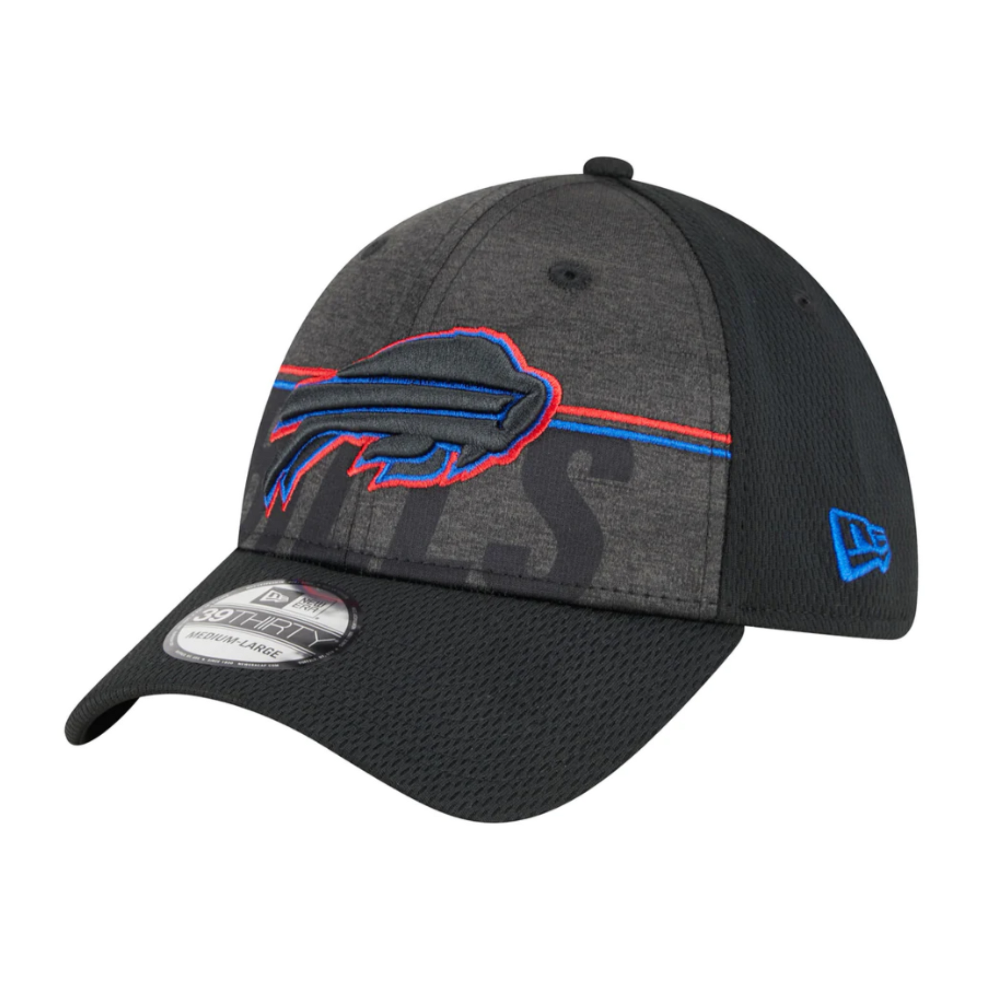 Bills New Era 2023 Training Camp Black 39THIRTY Flex Fit Hat