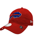 Women's New Era 9TWENTY Bills Charging Buffalo Red Adjustable Hat