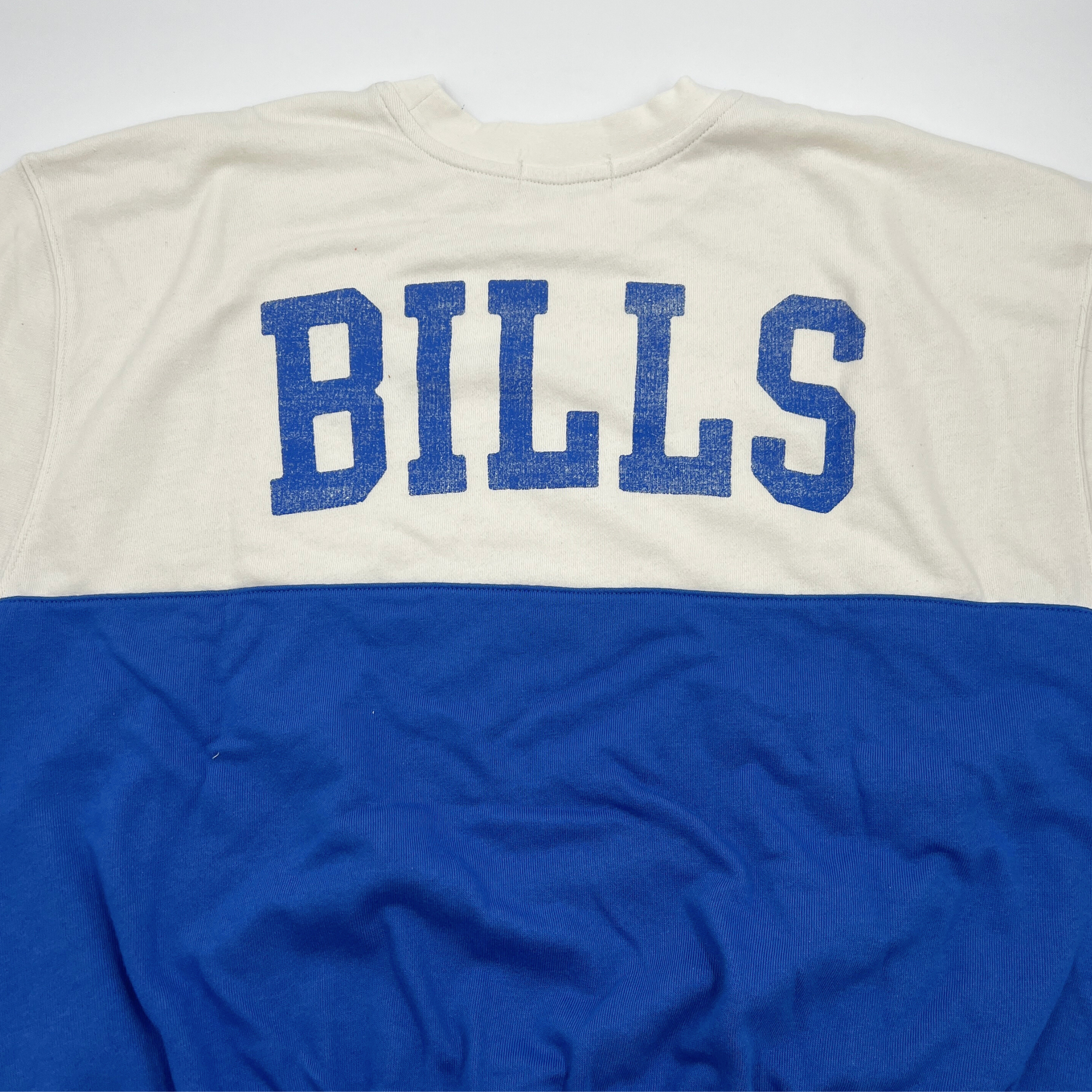 Women&#39;s &#39;47 Brand Buffalo Bills Sandstone &amp; Royal Cropped Sweater