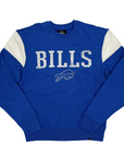 '47 Brand Buffalo Bills Jetty Blue and Cream Groundbreak Crewneck