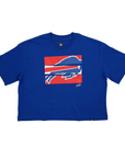 Women's New Era Bills Royal Boxy Cropped Shirt