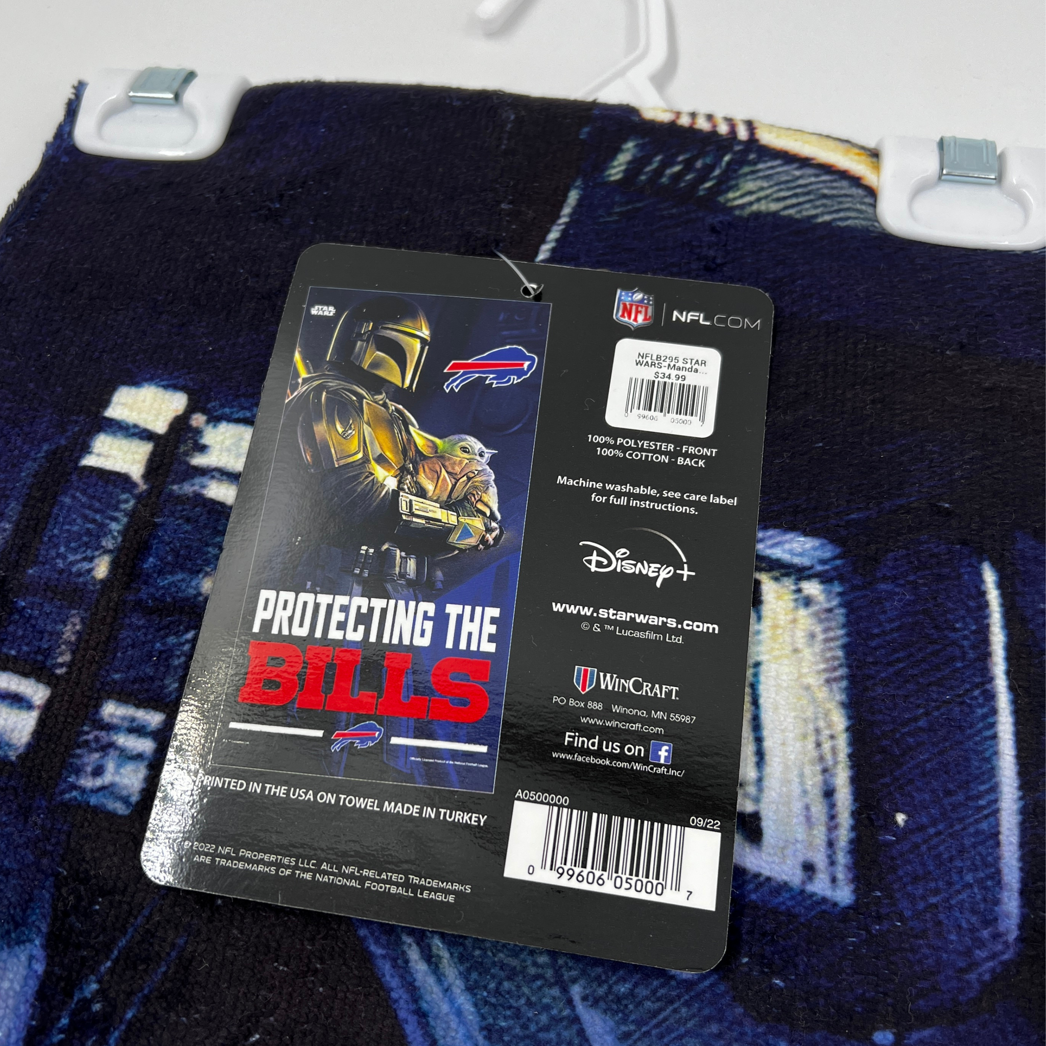 Buffalo Bills x Mandalorian "Protecting the Bills" Star Wars Beach Towel